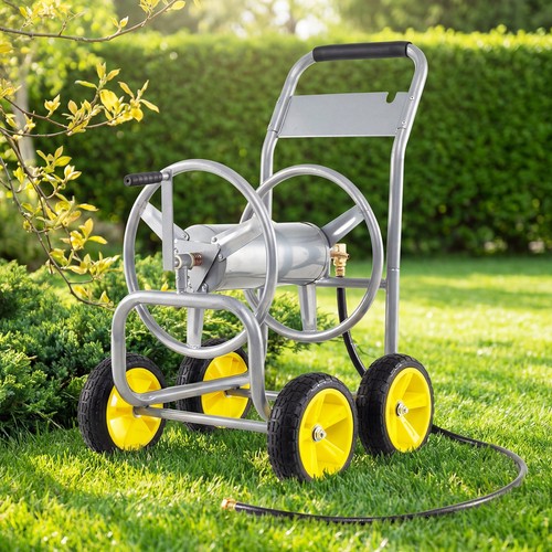Garden hose reel cart wheels - cart,