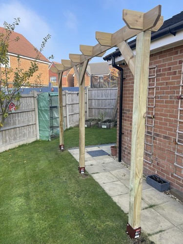 Tanalised wooden timber - wooden, garden