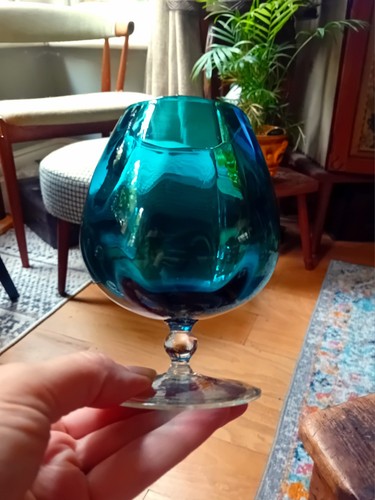 Vintage empoli glass brandy - vintage,
