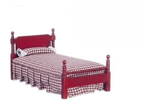 Single bed mahogany dolls - single,