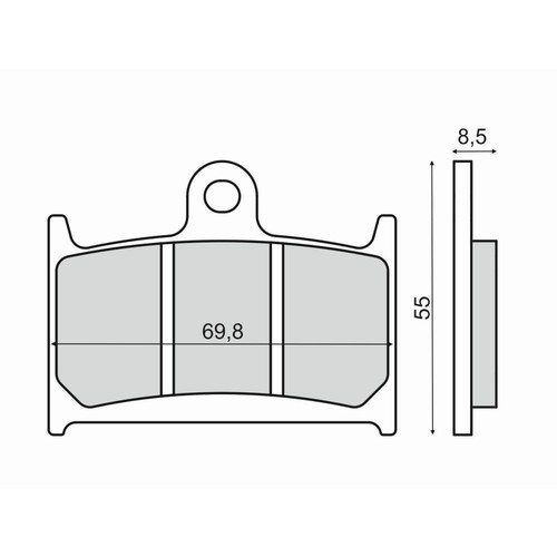 Front brake pads - front, suzuki