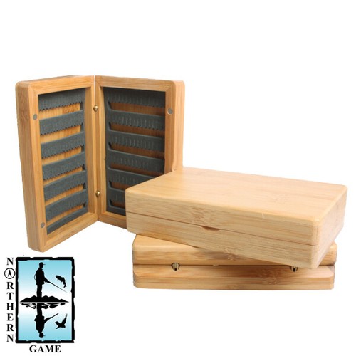 Bamboo wooden fly box - wooden,