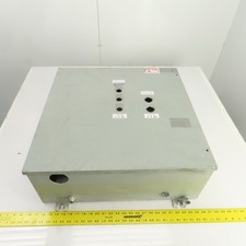 Delta 24" x 24" x 9" Steel Electrical Enclosure W/ Backplate & Hinged Door