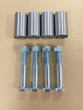 4x Leaf Spring Eye Bush 28mm x 50mm with 80mm Bolts for Ifor Williams Trailers