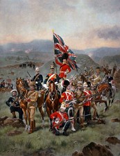 British Army's uniforms during the Boer War PAINTING poster print Home Decor