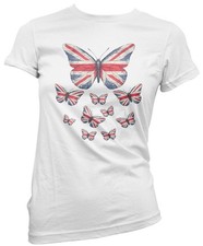 Union Jack Butterfly Womens T