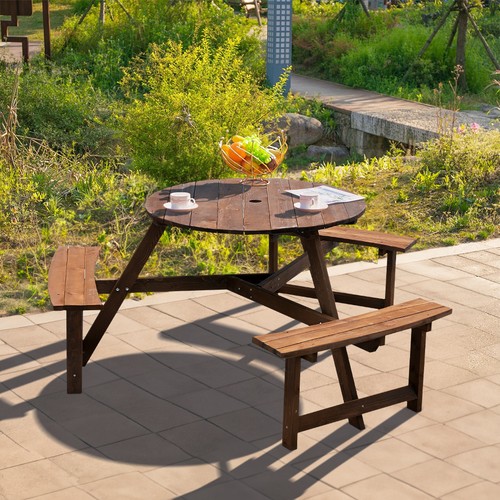 Seater wooden pub bench - seater,