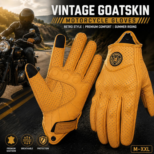 Vintage goatskin motorcycle - vintage,