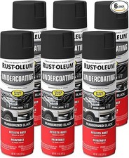 Rust-Oleum 248657-6PK Stops Rust Undercoating Spray 15 oz Rubberized Black 6