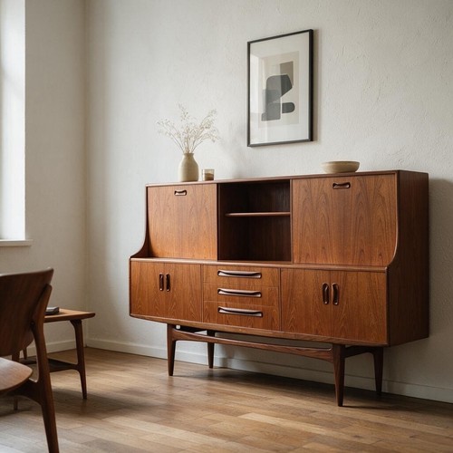 Plan fresco teak highboard - g,