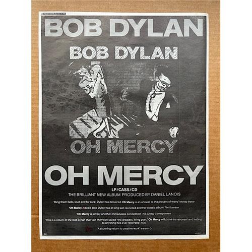 Bob dylan mercy - dylan, poster