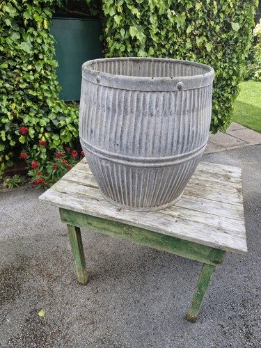 Vintage galvanised dolly tub - vintage,