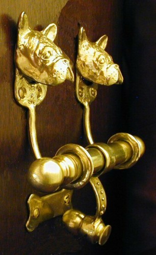 French bulldog bronze duet - french,