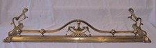 Vintage Arts & Crafts Brass Fireplace Surround/Fender