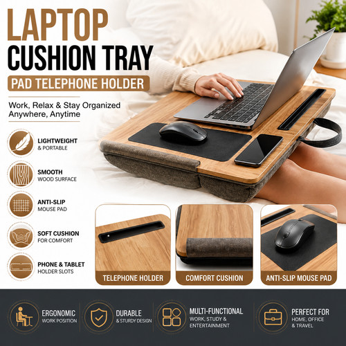 Portable laptop cushion lap - portable,