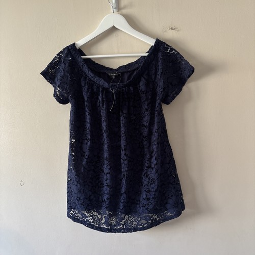 Peacocks navy top - top, 12