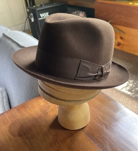 Vintage mossant trilby hat - vintage,
