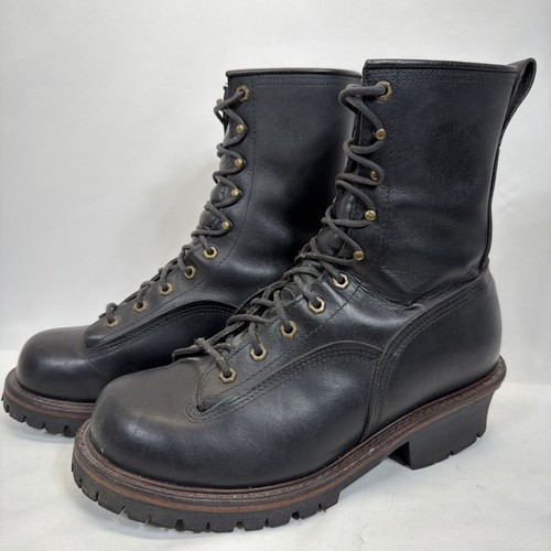 Chippewa black leather - chippewa,