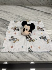 Disney Mickey Mouse Security Blanket Soft Plush Comforter Baby Nursery Bedtime