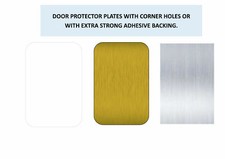 Door Protector Finger Push Plate Repair Thin Screw or Self Adhesive 3 SIZES