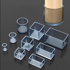Rubber Floor Protectors Chair Leg Caps Pads Furniture Feet Non-Slip Covers