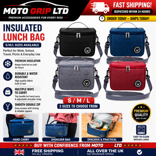 Large insulated lunch bag - large,