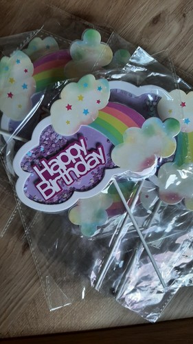 Job lot cake - cake, toppers