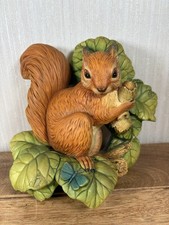 Vintage Bossons England Chalkware Wall Plaque Squirrel