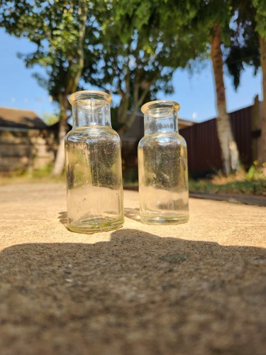 Pair antique small glass - pair, of