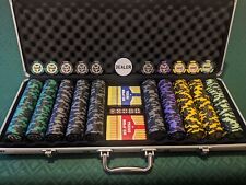 500 Numbered Wheat Crown Poker Chip Set
