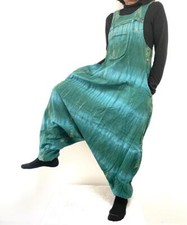 Tie Dye Drop Crotch Dungarees