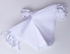 White Bunting COTTON FABRIC