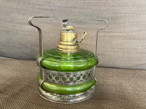 Vintage french brass oil - french,