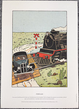 TINTIN TIM Snowy Oreille CASSEE HERGE 2019 RARE collection EX LIBRIS  TRAIN CAR