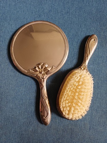 Vintage handheld metal floral - handheld,
