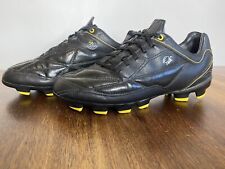 Pele Sports 1958 FG MS Black Yellow Uk 5.5 Eu39 US 6 JP 245 Football Boots Vgc