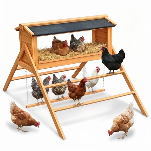 Chicken nesting box - chicken, with
