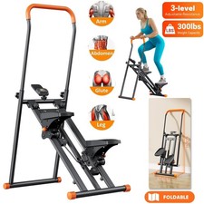 Vertical Stair Climber Foldable Stair Stepper Exercise Machine For Home Gym UK