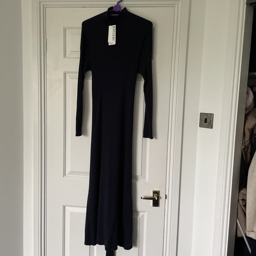 Jaeger navy wool dress size - dress,