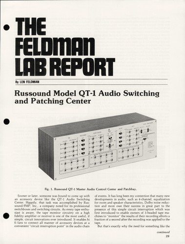 C1975 feldman lab - feldman, report