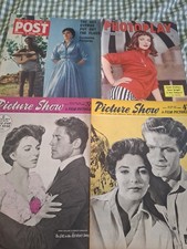 JOAN COLLINS On The Cover : 4 x Vintage Film Magazines 1950s Movie Cinema