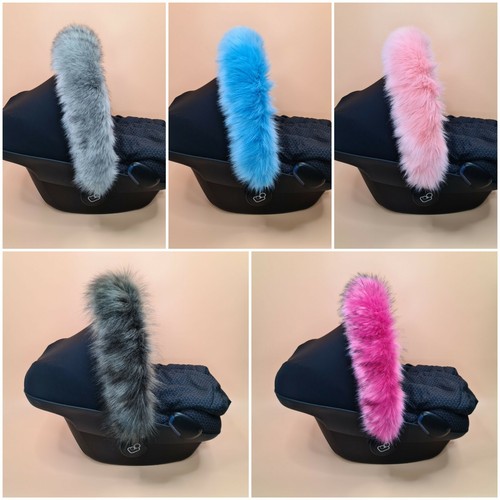 Pram fur hood - hood, for