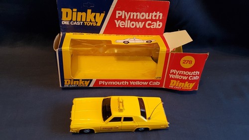 Dinky toys 278 yellow plymouth - toys,