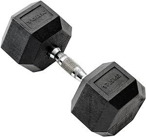 York 5kg rubber hex - 17.5kg,