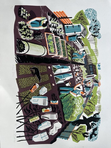 May day print clare curtis - may, by