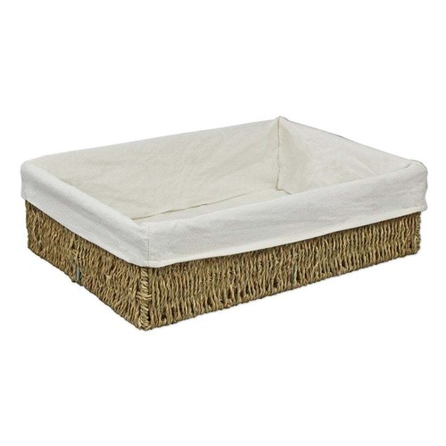 Seagrass lined storage - storage, basket