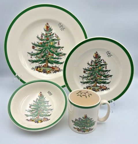 Spode christmas tree 4pc - spode,