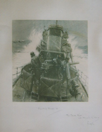 Snaffles art looking aft - art, from