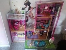 KidKraft Uptown Barbie Dollhouse with Furniture and Accessories. Great Condition