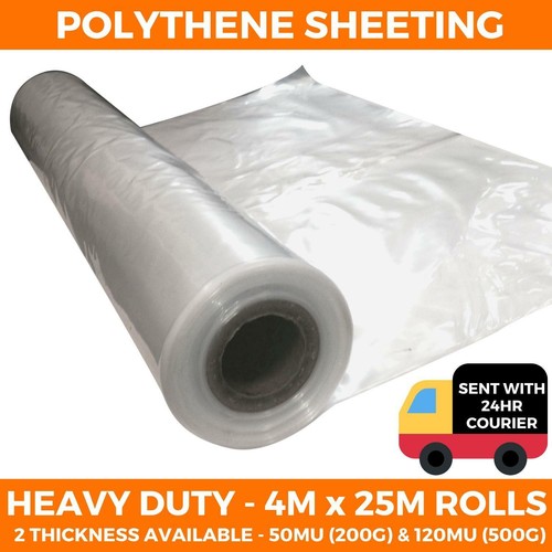 Clear heavy duty polythene - clear,